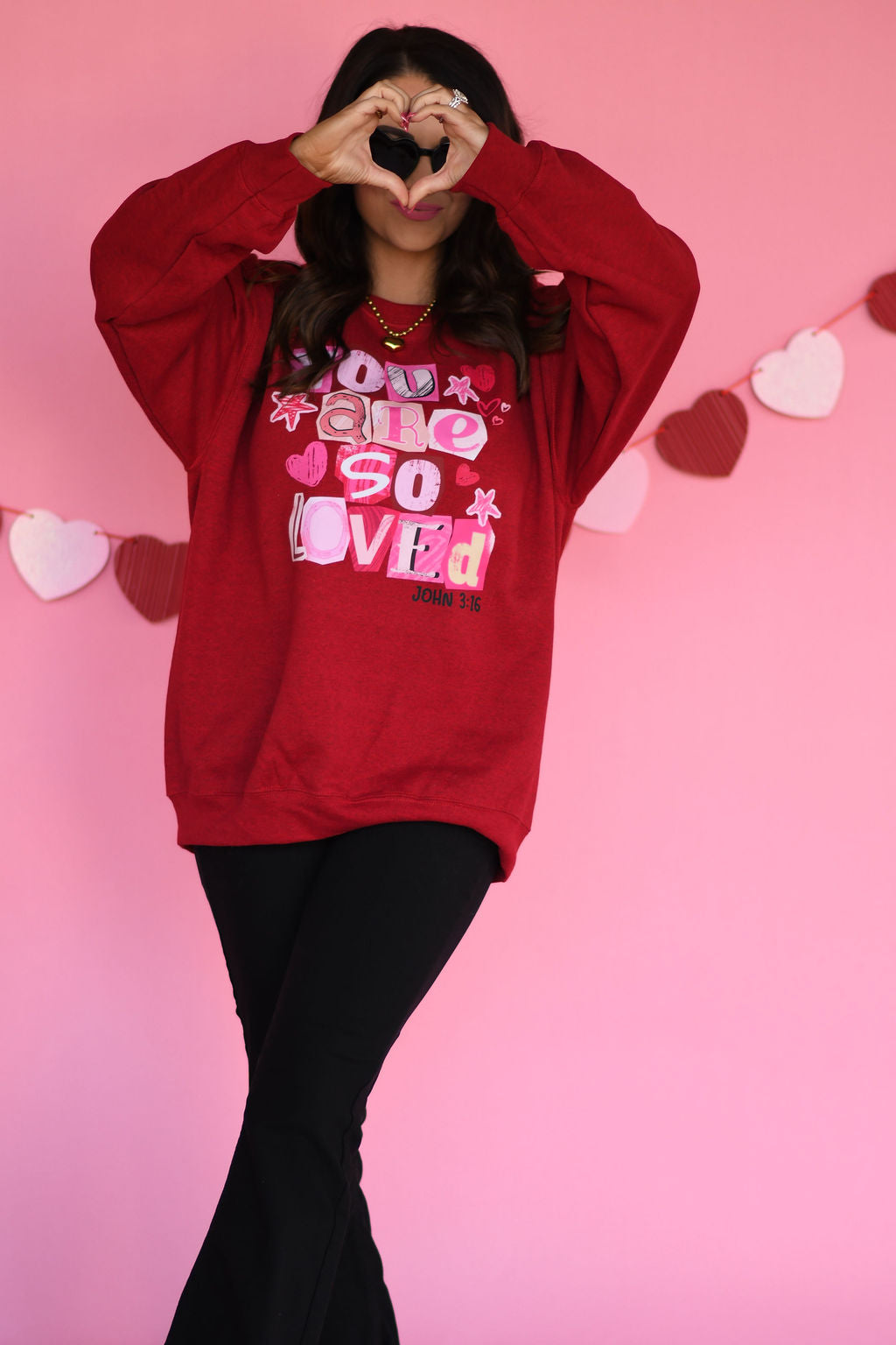 You Are So Loved Stickers Sweatshirt