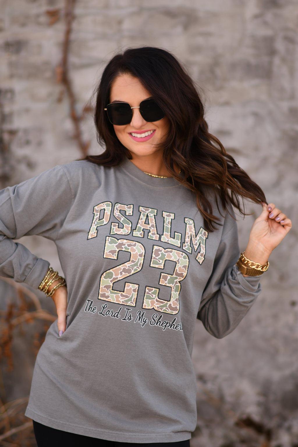 Psalm 23 Camo Tee / Long Sleeve