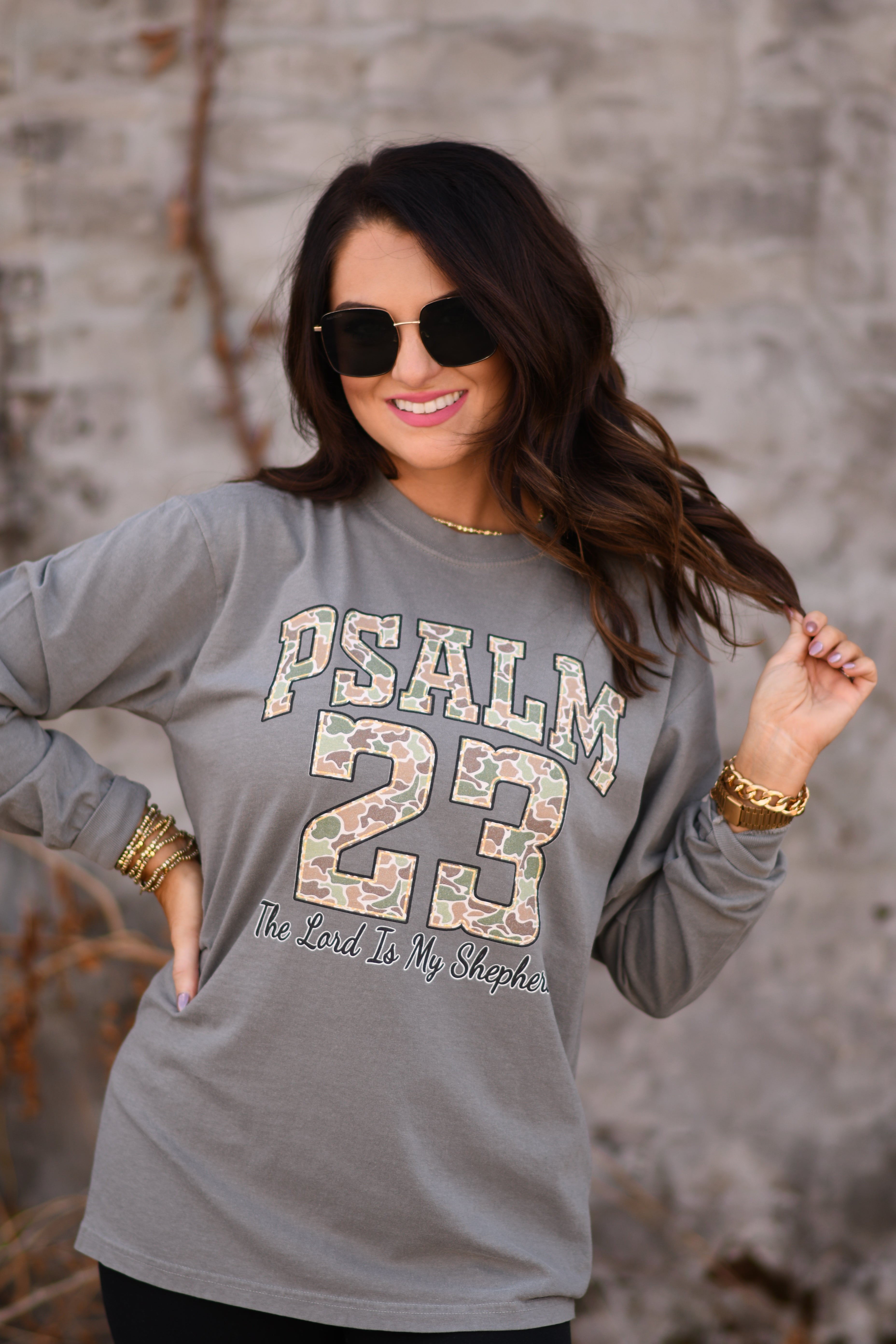 Psalm 23 Camo Tee / Long Sleeve